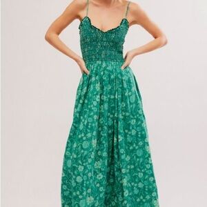 Free People Sweet Nothings Midi/Maxi Dress in Green